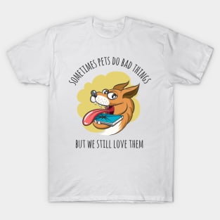 Dog Bites Cell Phone T-Shirt